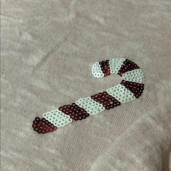 Plus size Pink Candy Cane Sweater - Picture 3 of 5